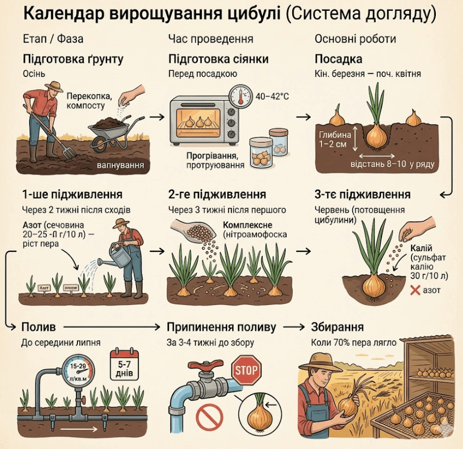 Цибуля на городі